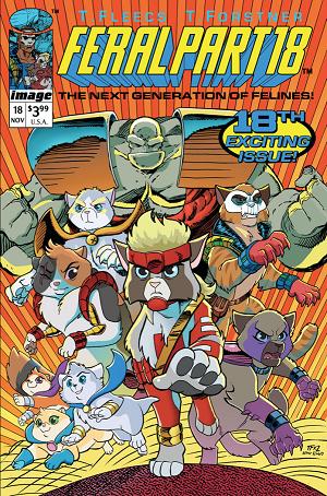 Feral #18 CVR D CVR D TONY FLEECS & TRISH FORSTNER YOUNGBLOOD TEAM UP cover