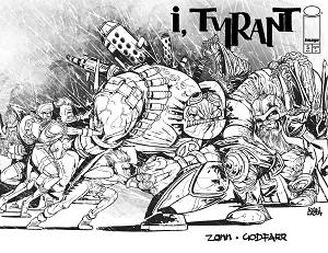 I Tyrant #5 CVR G CVR G RYAN GAJDA YOUNGBLOOD TEAM UP B&W VIRGIN cover