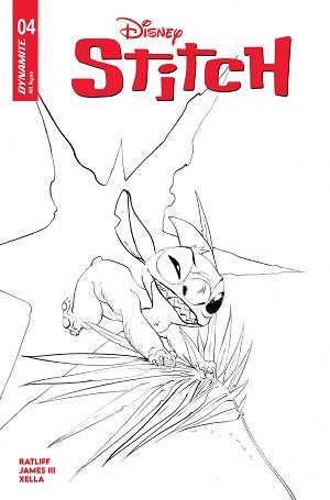 Stitch #4 CVR E CVR E INC 1:10 JAE LEE LINE ART cover