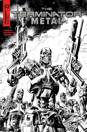 Terminator Metal #3 CVR J CVR J INC 1:5 PAOLO ANTIGA LINE ART FOC BONUS cover