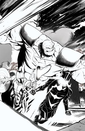 Rogue Sun #31 CVR E CVR E DANIEL BAYLISS YOUNGBLOOD TEAM UP B&W VIRGIN cover