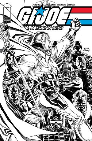 G.I. Joe: A Real American Hero #323 CVR B CVR B ANDY KUBERT  B&W cover