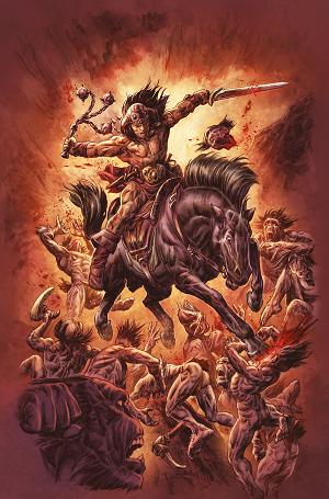 Conan The Barbarian #27 CVR E CVR E DOUG BRAITHWAITE VIRGIN cover