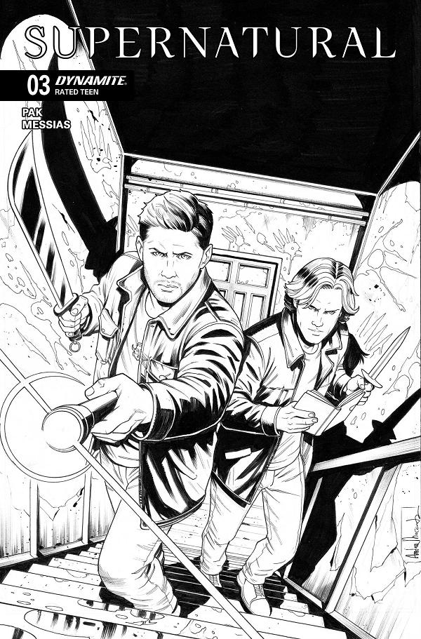 Supernatural #3 variant cover by Andrea Broccardo