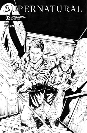 Supernatural #3 CVR F CVR F INC 1:10 ANDREA BROCCARDO LINE ART cover