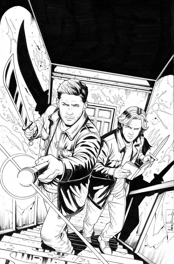 Supernatural #3 variant cover by Andrea Broccardo