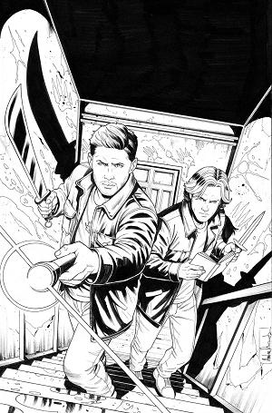 Supernatural #3 CVR H CVR H INC 1:15 EDER MESSIAS LINE ART VIRGIN cover