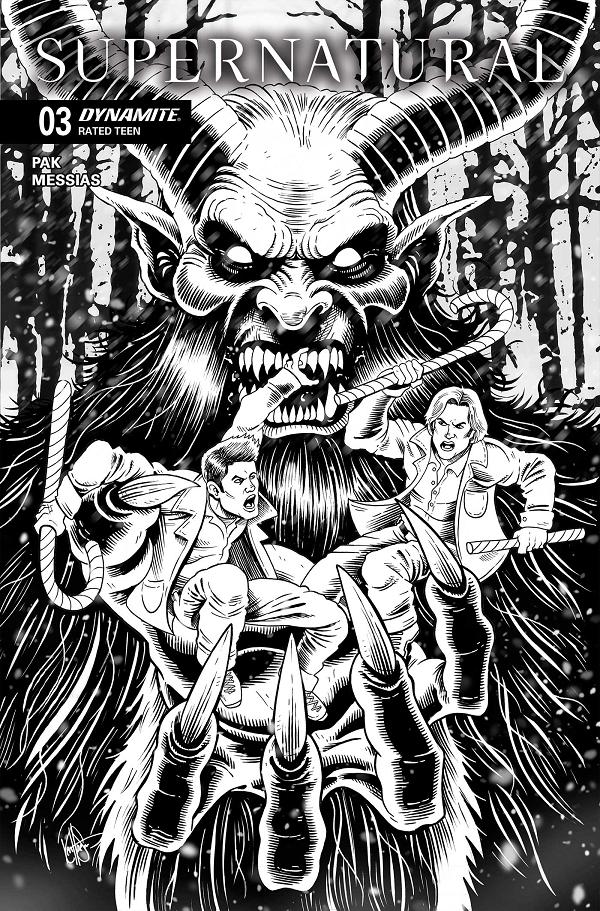 Supernatural #3 CVR L CVR L INC 1:7 KEN HAESER LINE ART FOC BONUS cover