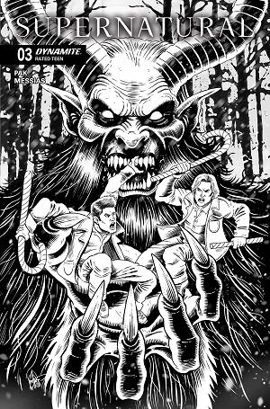 Supernatural #3 CVR L CVR L INC 1:7 KEN HAESER LINE ART FOC BONUS cover