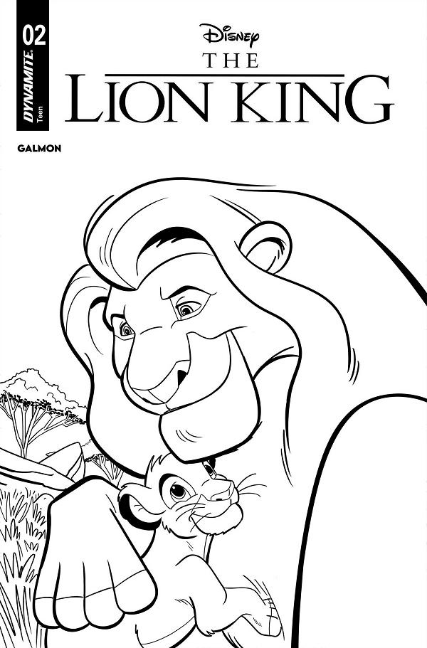 Lion King #2 variant cover by Jacob Edgar