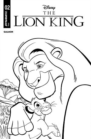 Lion King #2 CVR I CVR I JACOB EDGAR LINE ART FOC BONUS cover