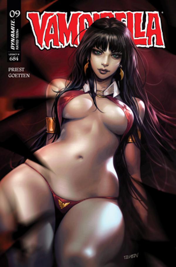 Vampirella #9 variant cover by Derrick Chew