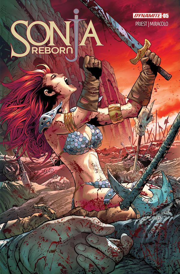 Sonja Reborn #5 variant cover by Greg Land