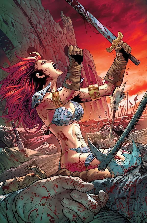 Sonja Reborn #5 variant cover by Greg Land