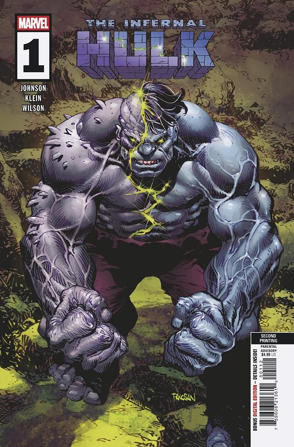 Infernal Hulk #1 DAN PANOSIAN 2ND PRINTING VARIANT cover