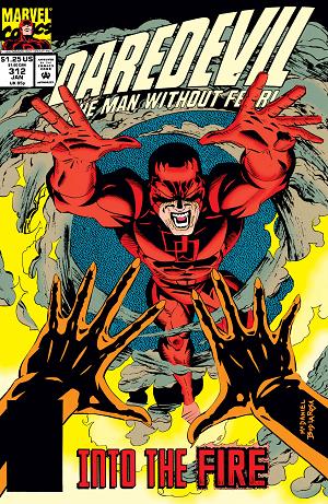 Daredevil #312  cover