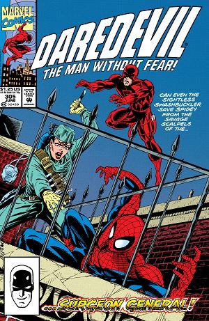 Daredevil #305  cover