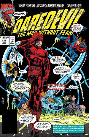 Daredevil #318  cover