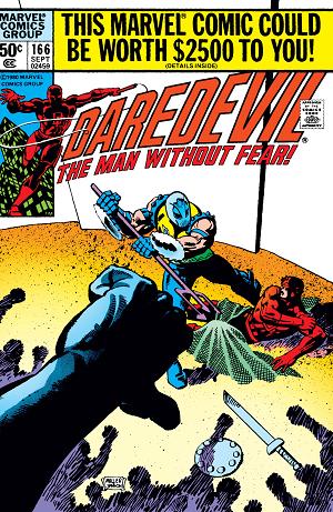 Daredevil #166 cover