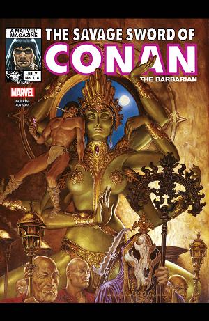 The Savage Sword Of Conan #114 cover