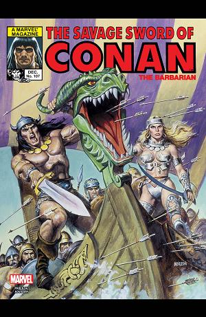 The Savage Sword Of Conan #107 cover