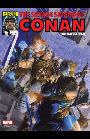The Savage Sword Of Conan #105 cover
