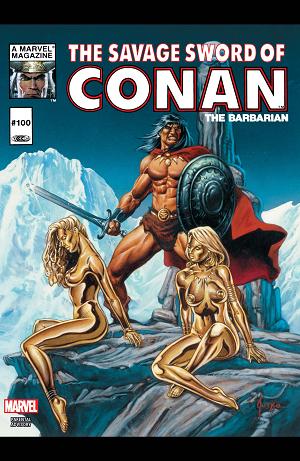 The Savage Sword Of Conan #100 cover