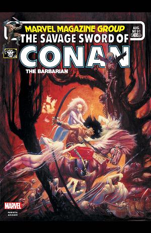 The Savage Sword Of Conan #91 cover