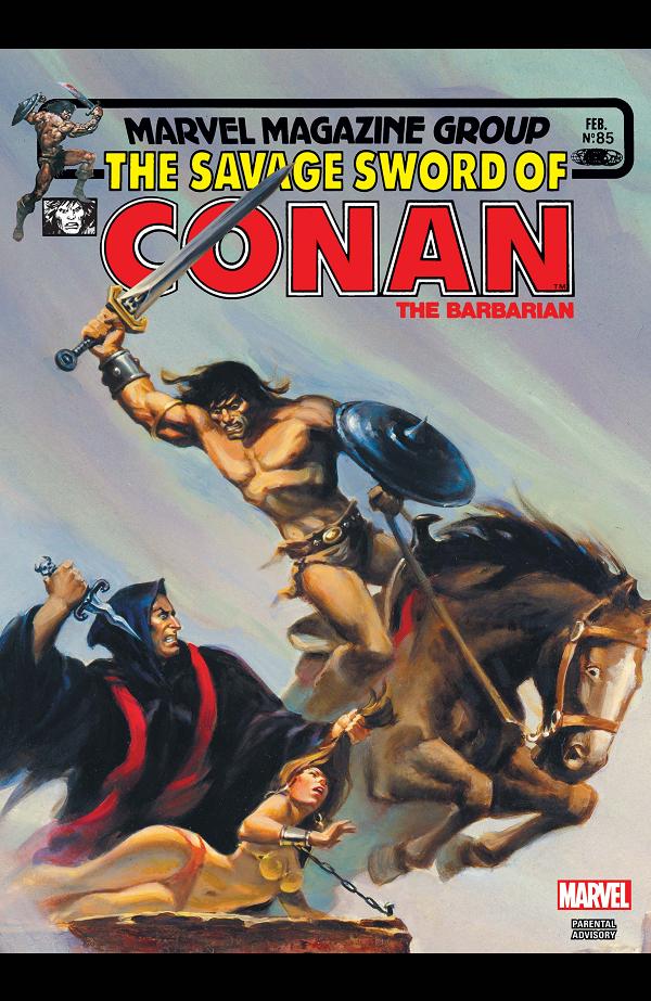 The Savage Sword Of Conan #85  cover