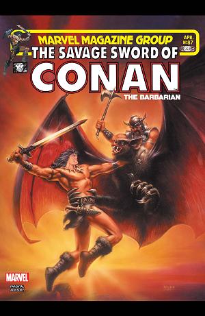The Savage Sword Of Conan #87 cover
