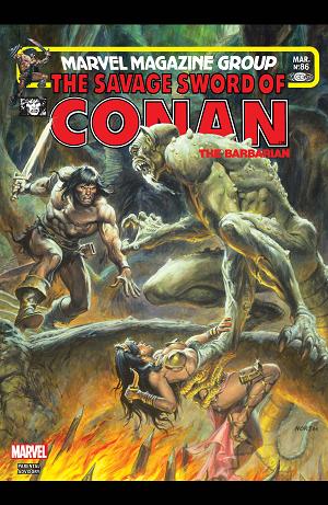 The Savage Sword Of Conan #86 cover