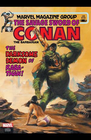 The Savage Sword Of Conan #84  cover