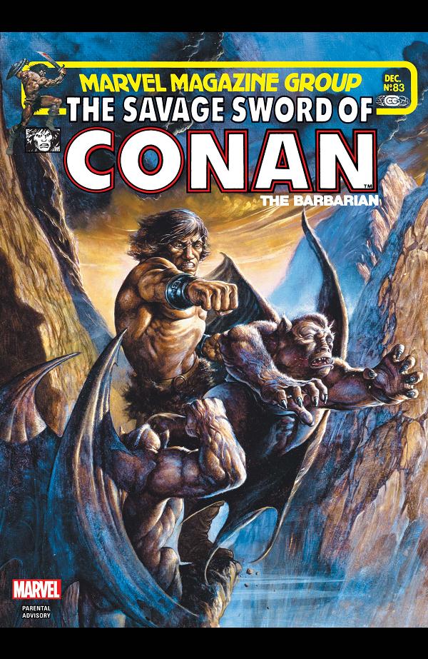 The Savage Sword Of Conan #83  cover