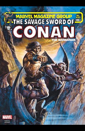 The Savage Sword Of Conan #83  cover