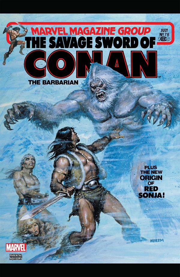 The Savage Sword Of Conan #78  cover