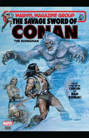 The Savage Sword Of Conan #78  cover