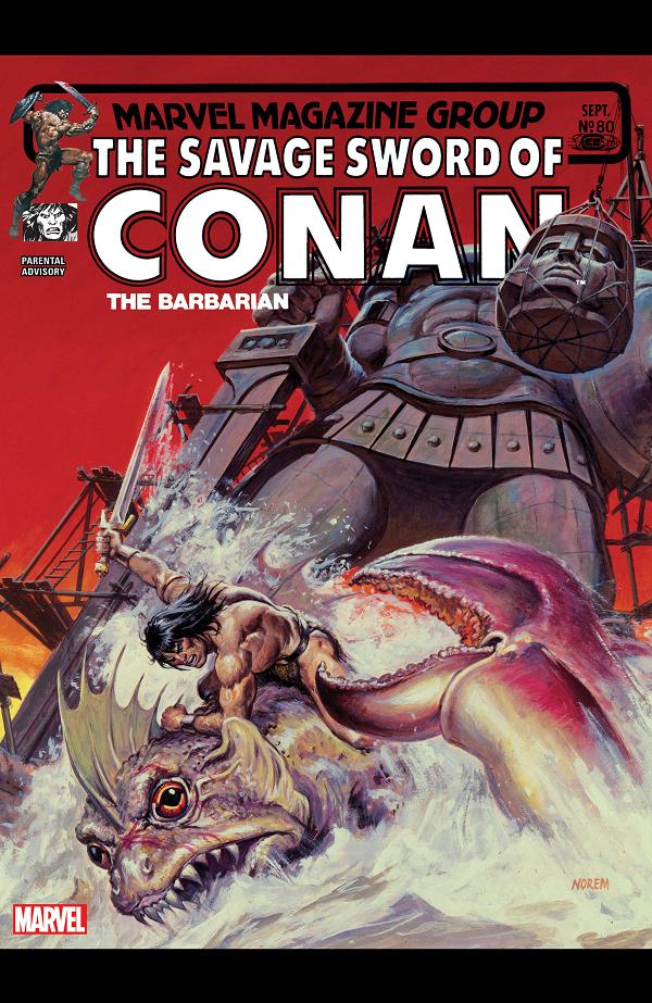 The Savage Sword Of Conan #80  cover