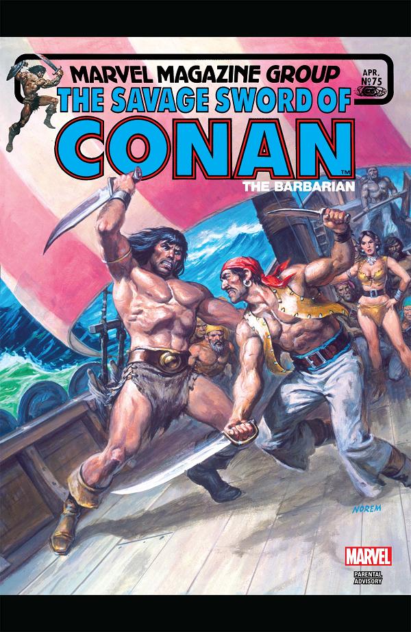 The Savage Sword Of Conan #75  cover
