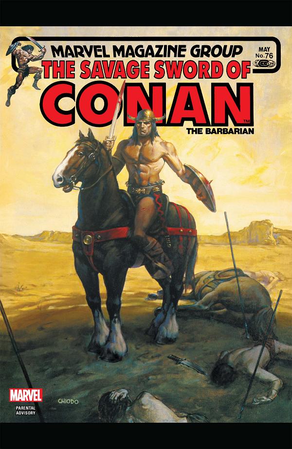 The Savage Sword Of Conan #76  cover