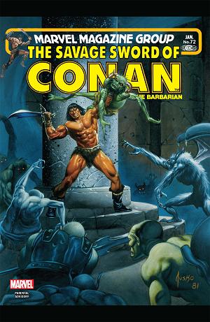 The Savage Sword Of Conan #72  cover
