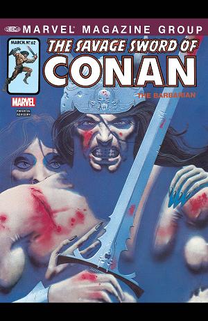 The Savage Sword Of Conan #62  cover