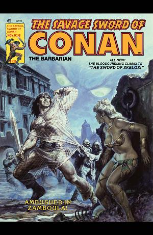 The Savage Sword Of Conan #58  cover