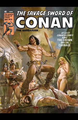 The Savage Sword Of Conan #52  cover