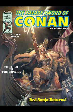 The Savage Sword Of Conan #45  cover