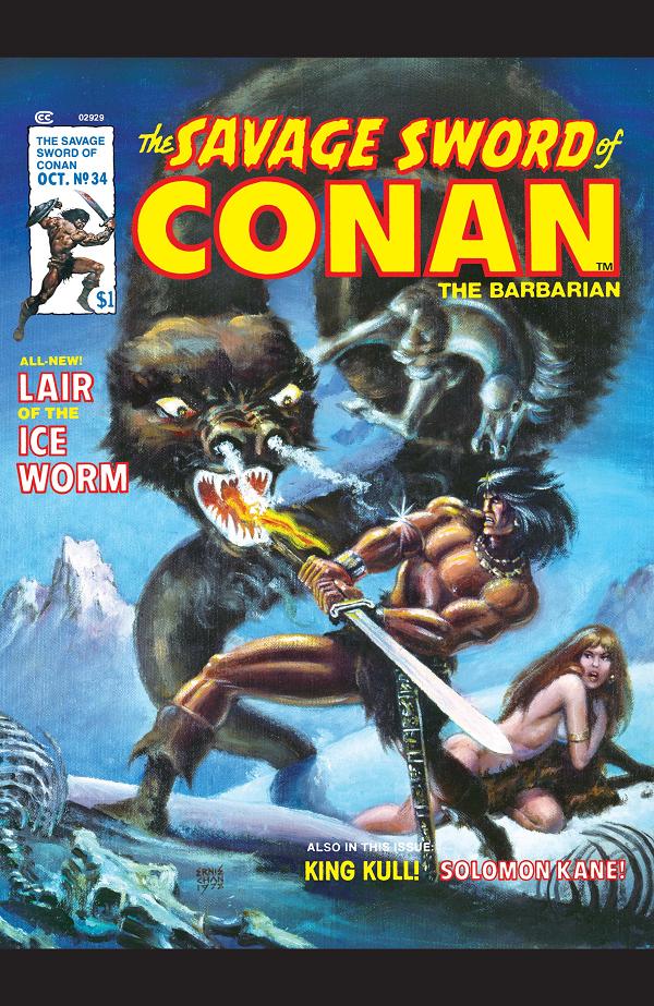 The Savage Sword Of Conan #34  cover