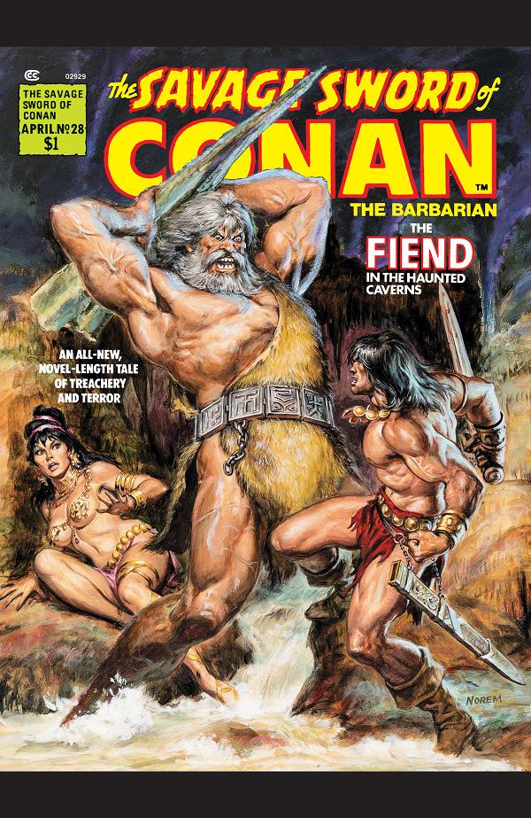 The Savage Sword Of Conan #28  cover