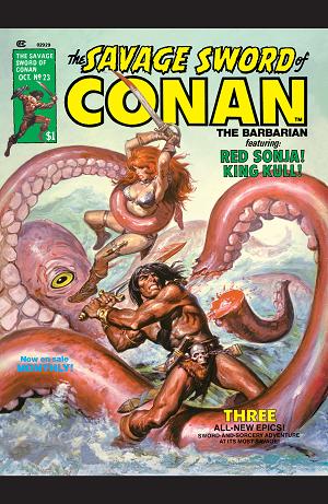 The Savage Sword Of Conan #23  cover