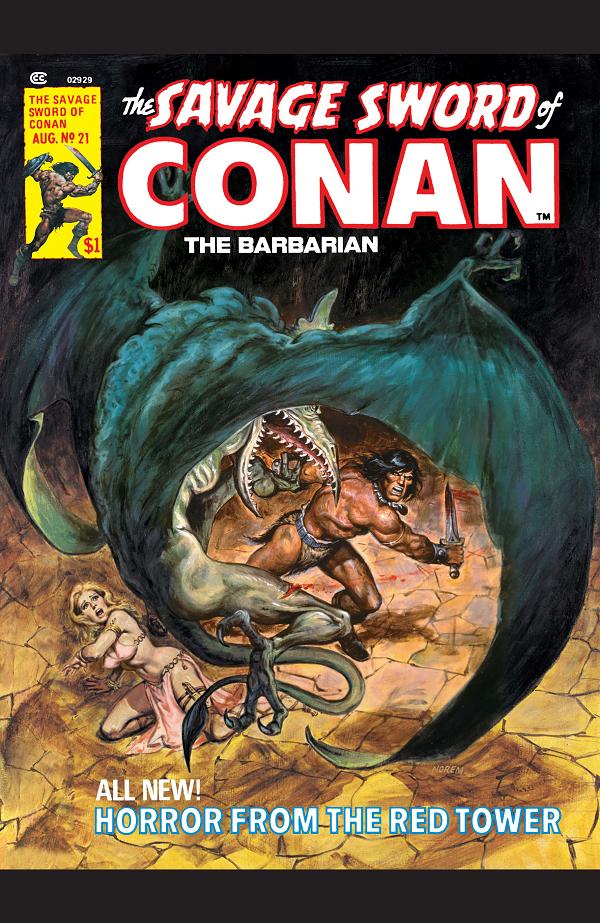The Savage Sword Of Conan #21  cover