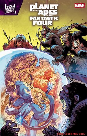 Planet Of The Apes Vs. Fantastic Four #1 NETHO DIAZ VARIANT [1:25] cover