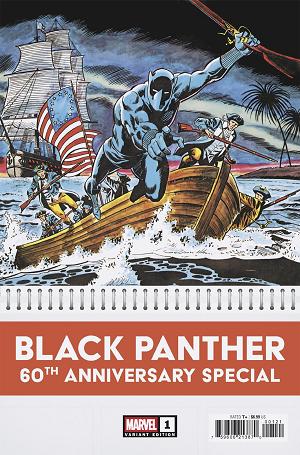 Black Panther 60Th Anniversary Special #1 BOB BROWN BICENTENNIAL CALENDAR HIDDEN GEM VARIANT [1:50] cover